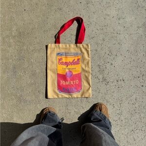 Andy Warhol Campbell's Tomato Soup Tote Bag NWOT